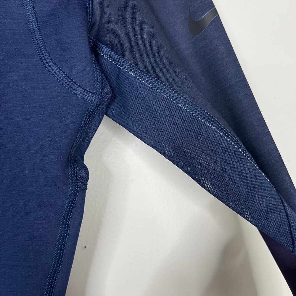 Nike Pro Hyperwarm Athletic Shirt Ombre Sleeves Mesh Detail Thumb Holes Sz Small - Picture 11 of 13